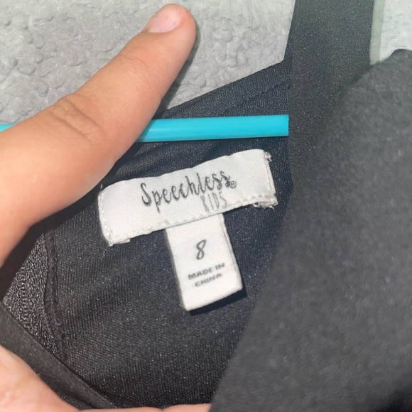 Elegant long speechless dress for kids - Picture 4 of 5